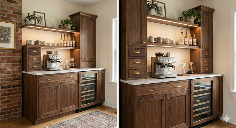 کافه بار و مینی‌بار مدرن خانگی