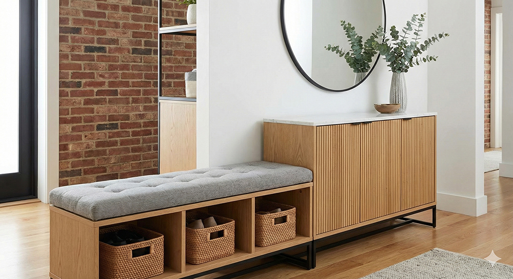 جاکفشی های کنسولی و نیمکت دار