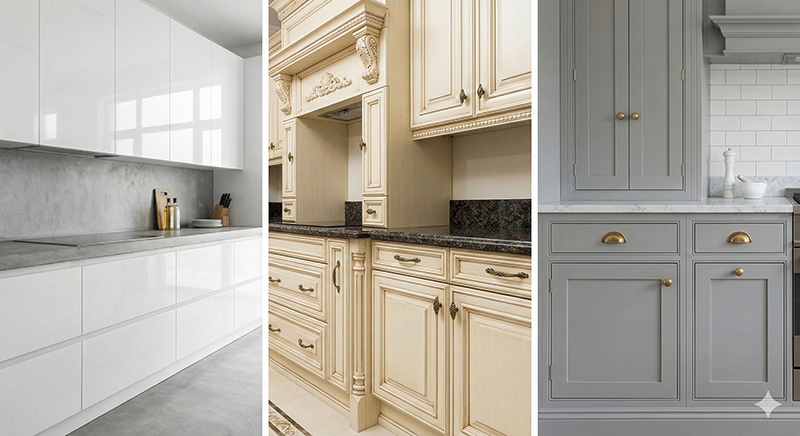 طراحی و اجرای کابینت آشپزخانه (مدرن، کلاسیک، نئوکلاسیک)